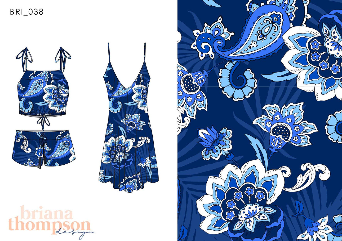 Happy Hour - Tonal Eclectic Bohemian Paisley Jungle Print