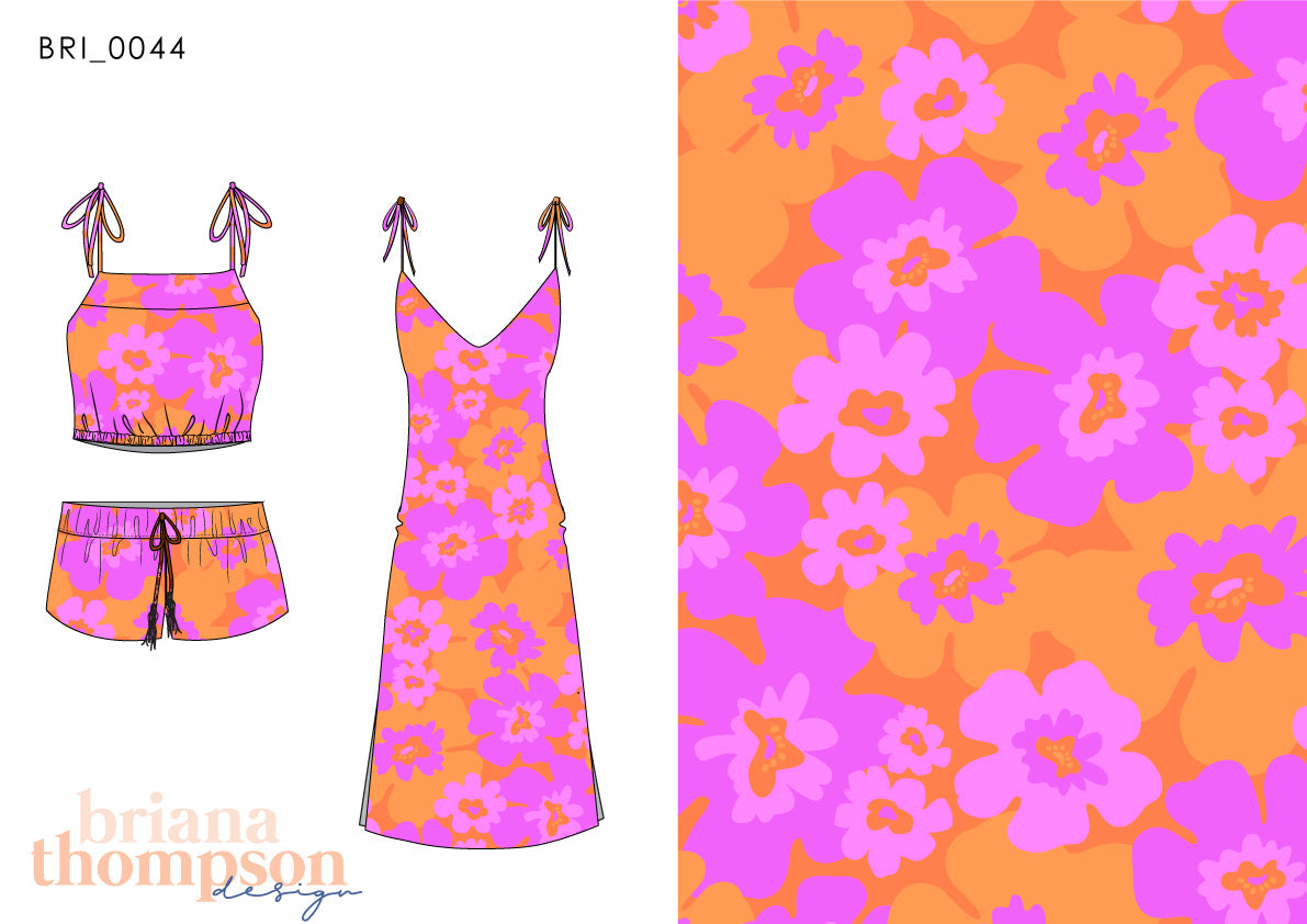 Forget Me Not - Bold Simplistic Floral Bloom Print