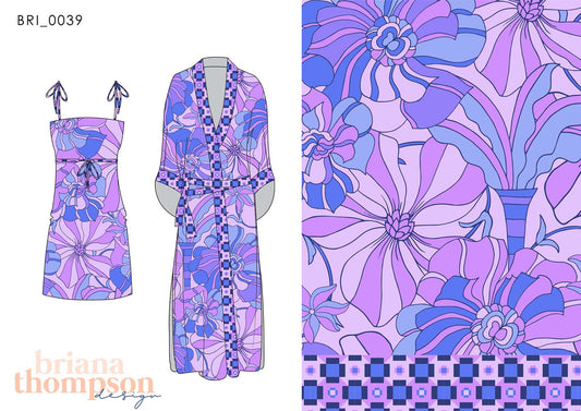 Neon Jungle - 'Pucci-Inspired' Fun Bold Eclectic Floral Jungle Twin Print