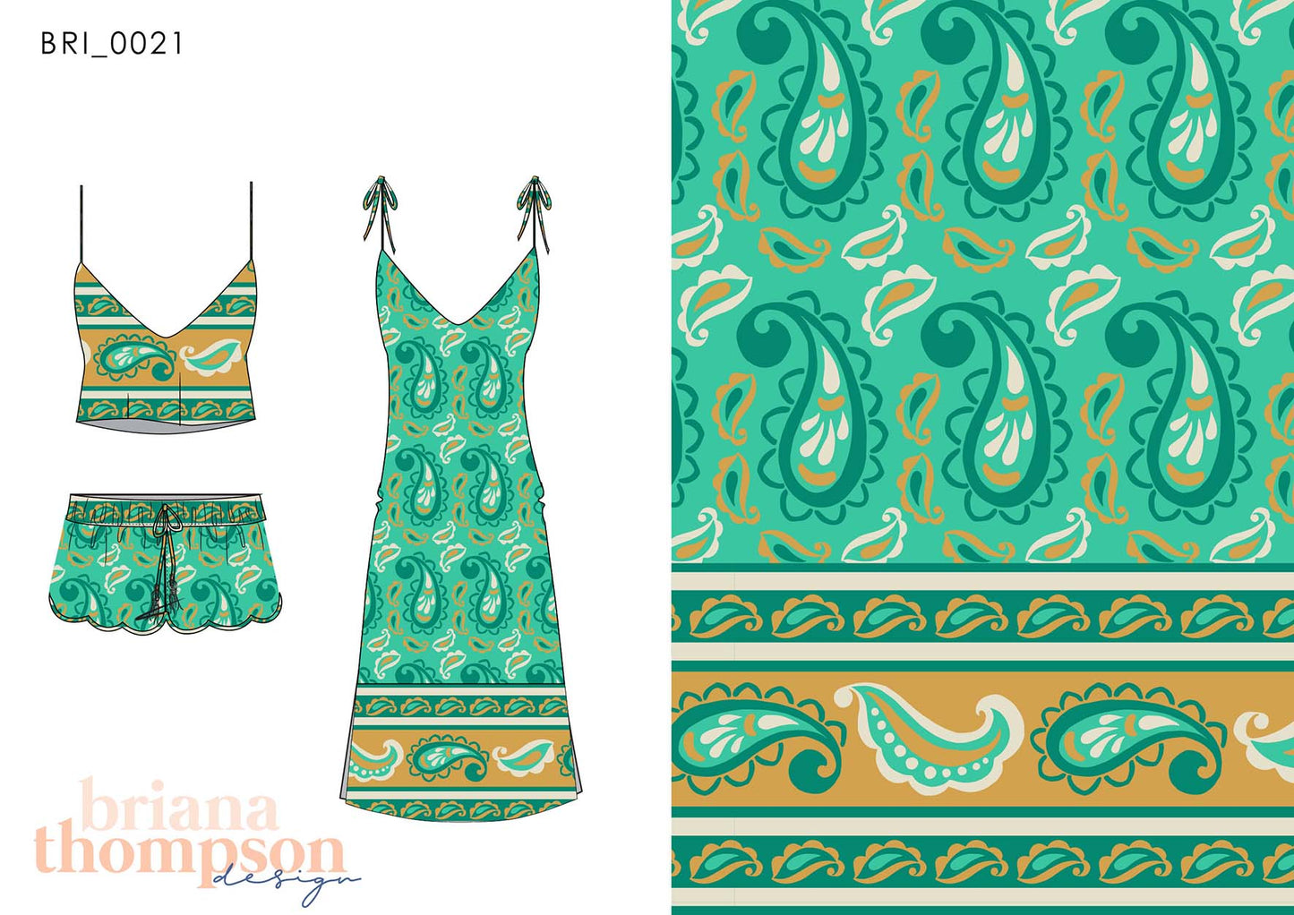 Gypsy Eyes – Bohemian Eclectic Paisley Border Print