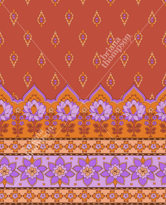 She's a Wildflower - Boho Style Border Print