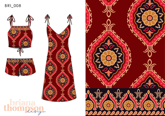 Royals - Vintage Style Wallpaper Border Print