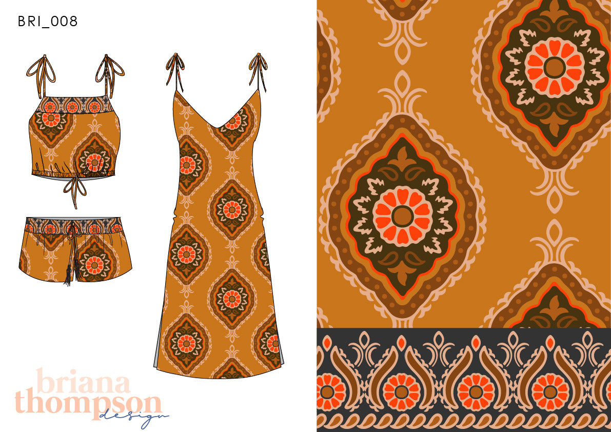 Royals - Vintage Style Wallpaper Border Print