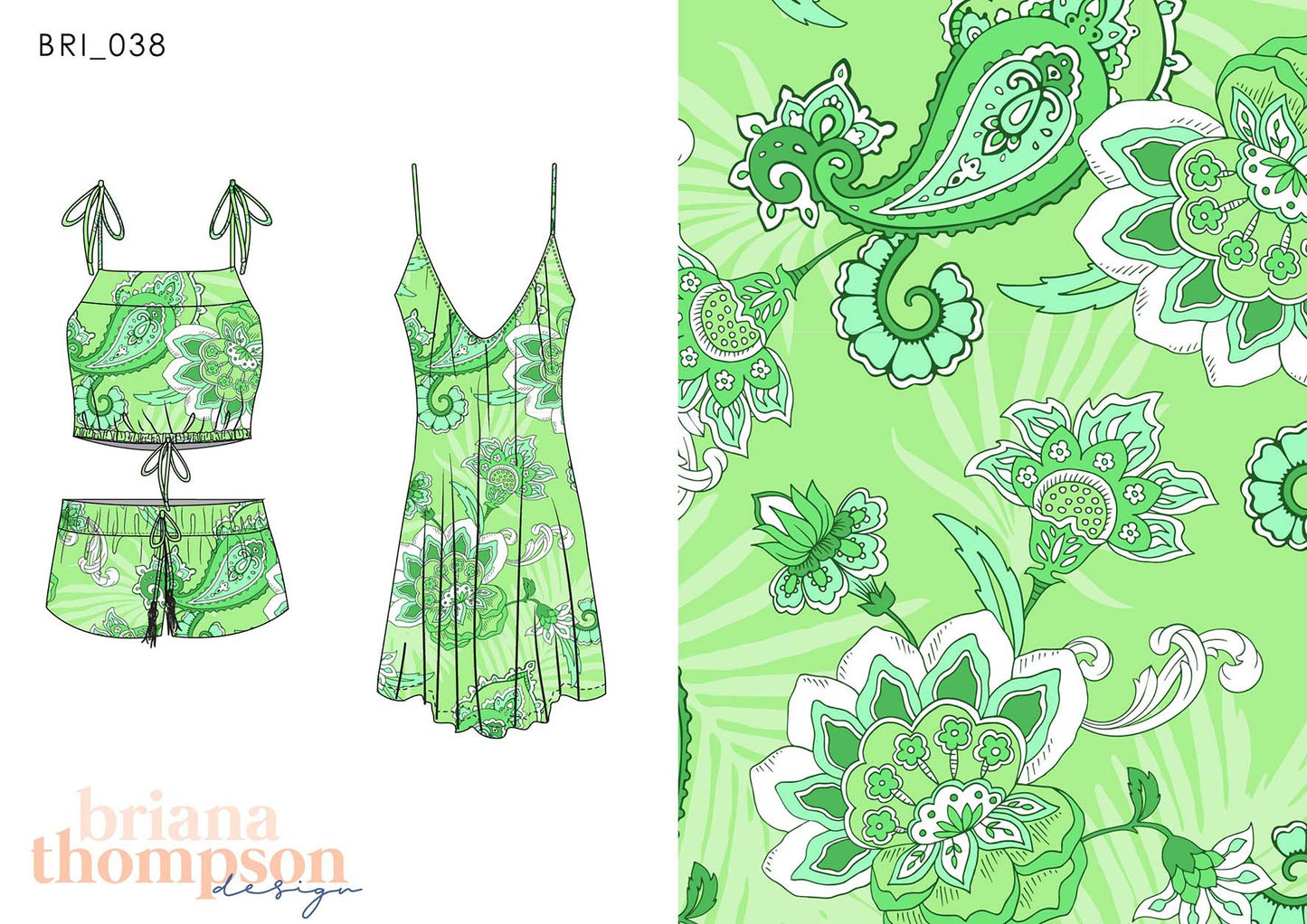 Happy Hour - Tonal Eclectic Bohemian Paisley Jungle Print