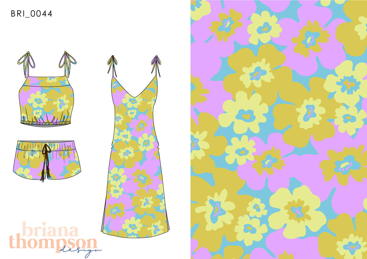 Forget Me Not - Bold Simplistic Floral Bloom Print