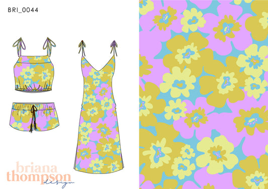 Forget Me Not - Bold Simplistic Floral Bloom Print