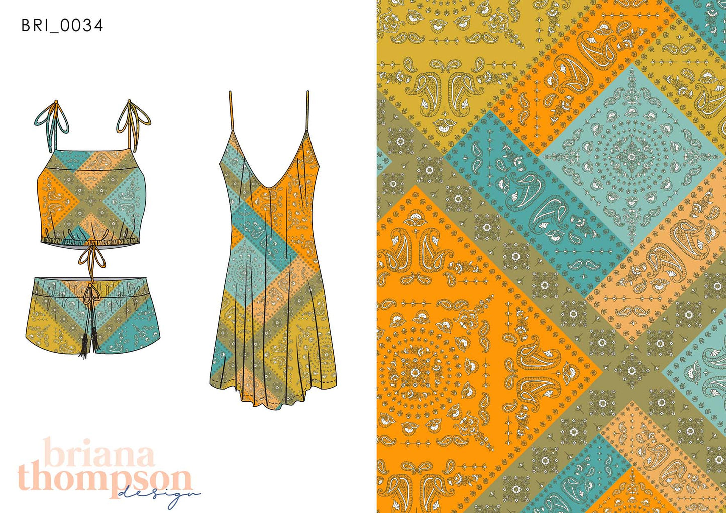 Road to Jaipur  - Intricate and Colourful Bohemian Patch Paisley Print