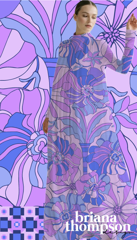 Neon Jungle - 'Pucci-Inspired' Fun Bold Eclectic Floral Jungle Twin Print