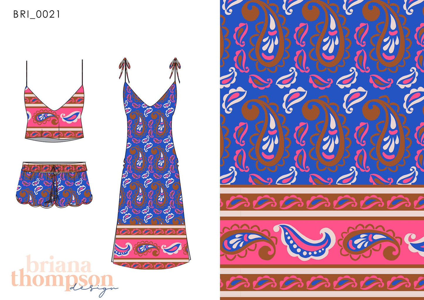 Gypsy Eyes – Bohemian Eclectic Paisley Border Print