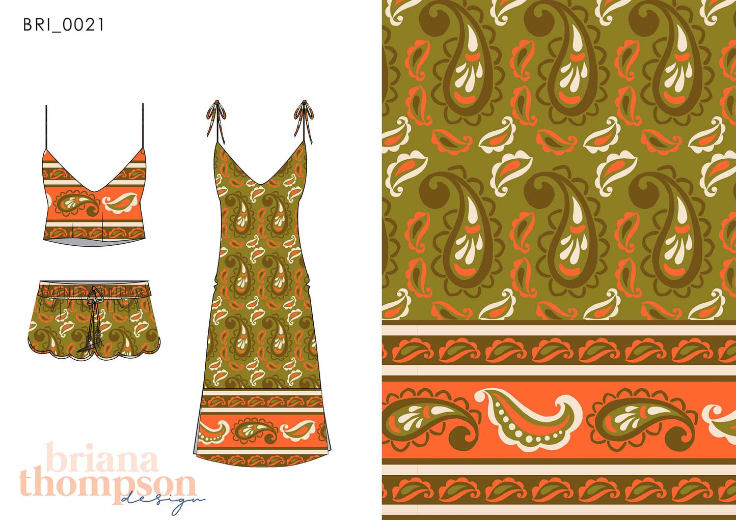 Gypsy Eyes – Bohemian Eclectic Paisley Border Print