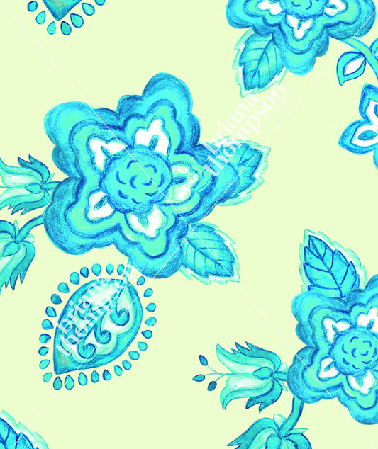 Luna Bloom – Oversized Hand-Painted Floral Print