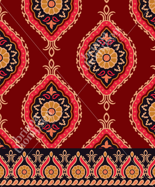 Royals - Vintage Style Wallpaper Border Print