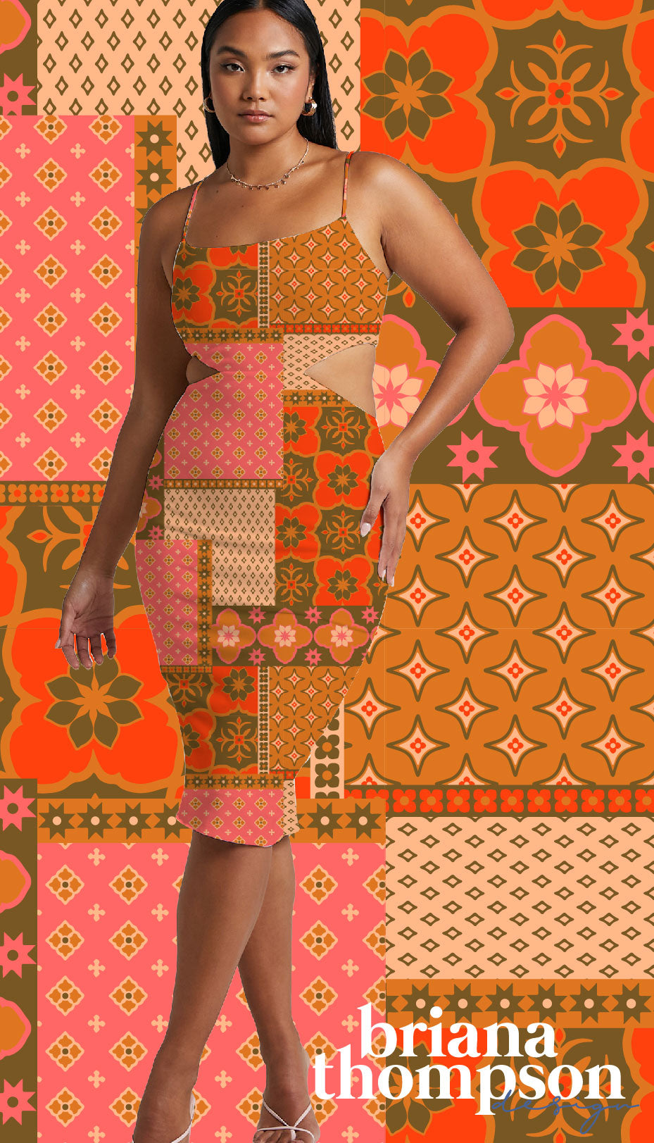 Age of Aquarius - Bohemian Patchwork Print