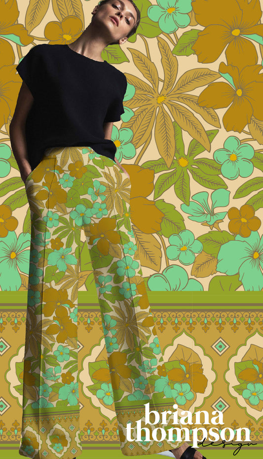 Jungle Fever - Hand-drawn Tropical Border Print